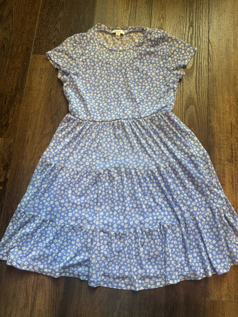 Girls blue floral Spring dress size 12